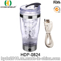 2016 горячей продажи популярных USB пластиковые электрические шейкер бутылку воды, BPA бесплатно электрические белка шейкер (HDP-0824)